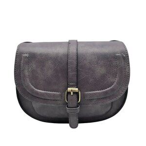 Afkomst Purple Vegan Leather Saddle Crossbody